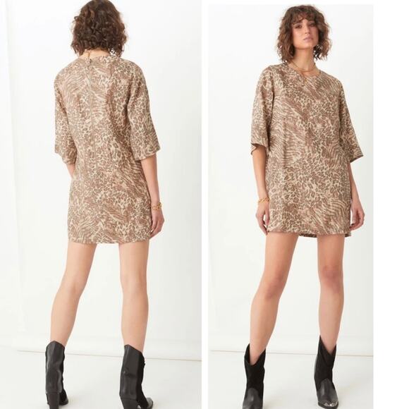 NWT SPELL & The Gypsy Ada Leopard Tunic Mini Dress - Picture 3 of 14
